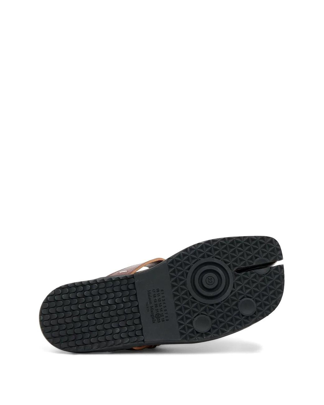 Maison Margiela Brown Tabi Buckle-Fastening Mules for men