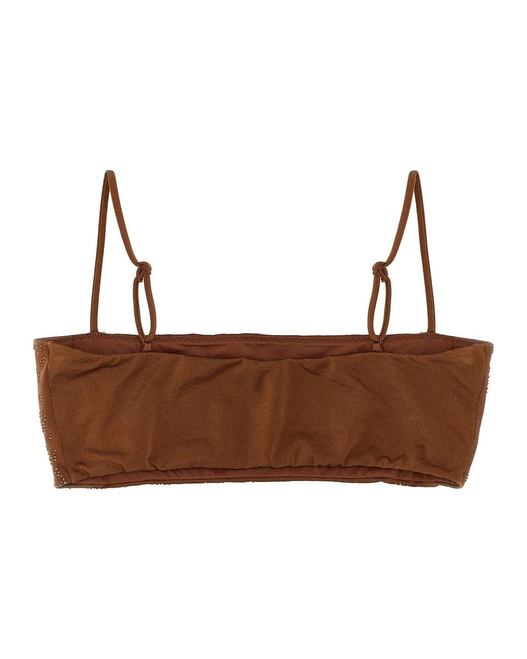 Mc2 Saint Barth Brown 'Athena' Bikini Top