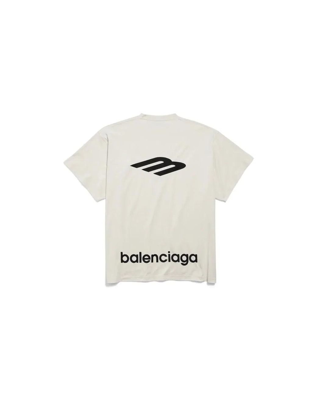 Balenciaga White Oversized Tshirt for men