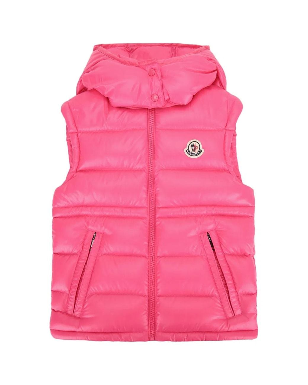 Moncler Pink Ania Puffer Vest For Kids