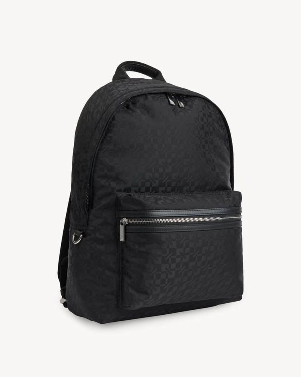 KENZO Black Logo-Print Backpack for men