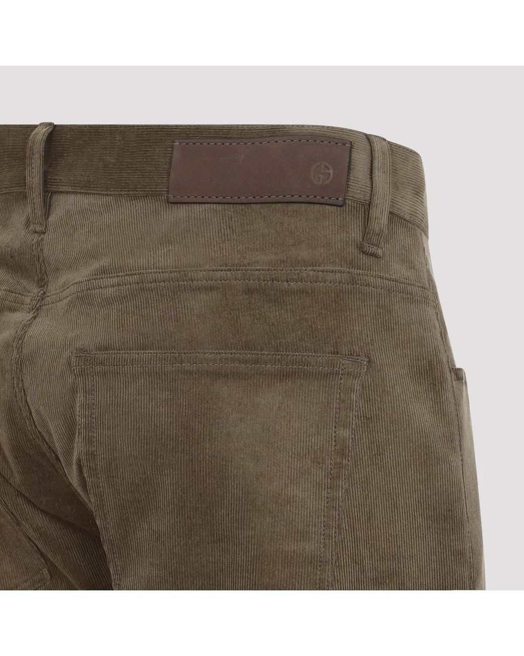 Giorgio Armani Gray Military 5 Pockets Pants for men