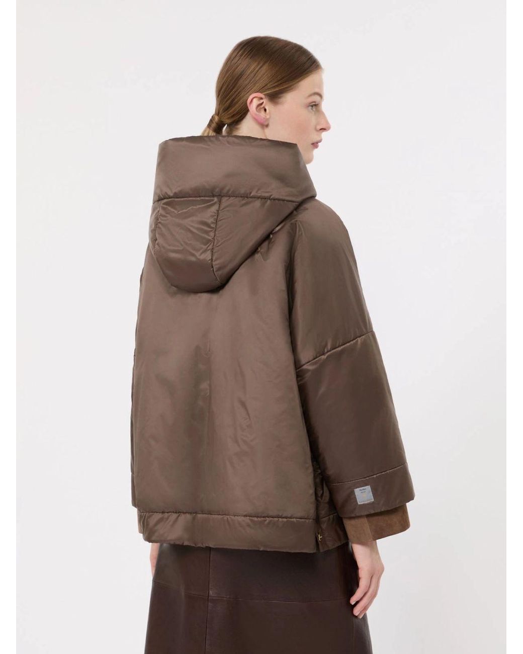 Max Mara Brown Hooded Added Jacket