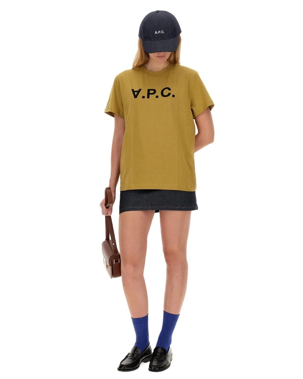 A.P.C. Blue Mini Skirt