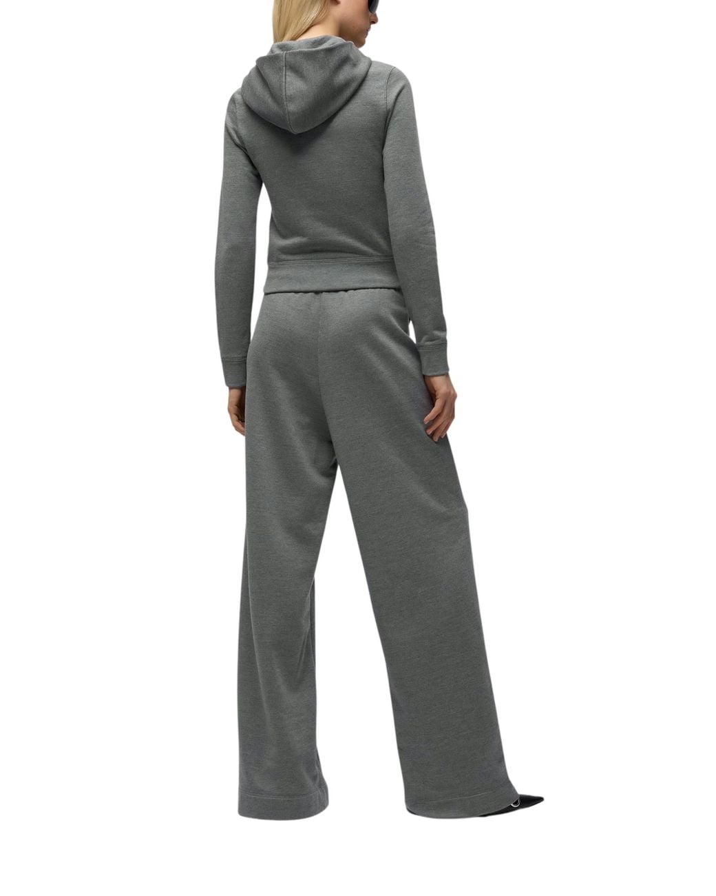Gucci Gray Silk And Cotton Jersey Leisure Pants