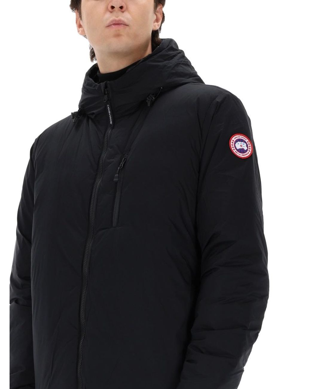 Canada Goose Blue Giacca "Lodge" Con Cappuccio for men