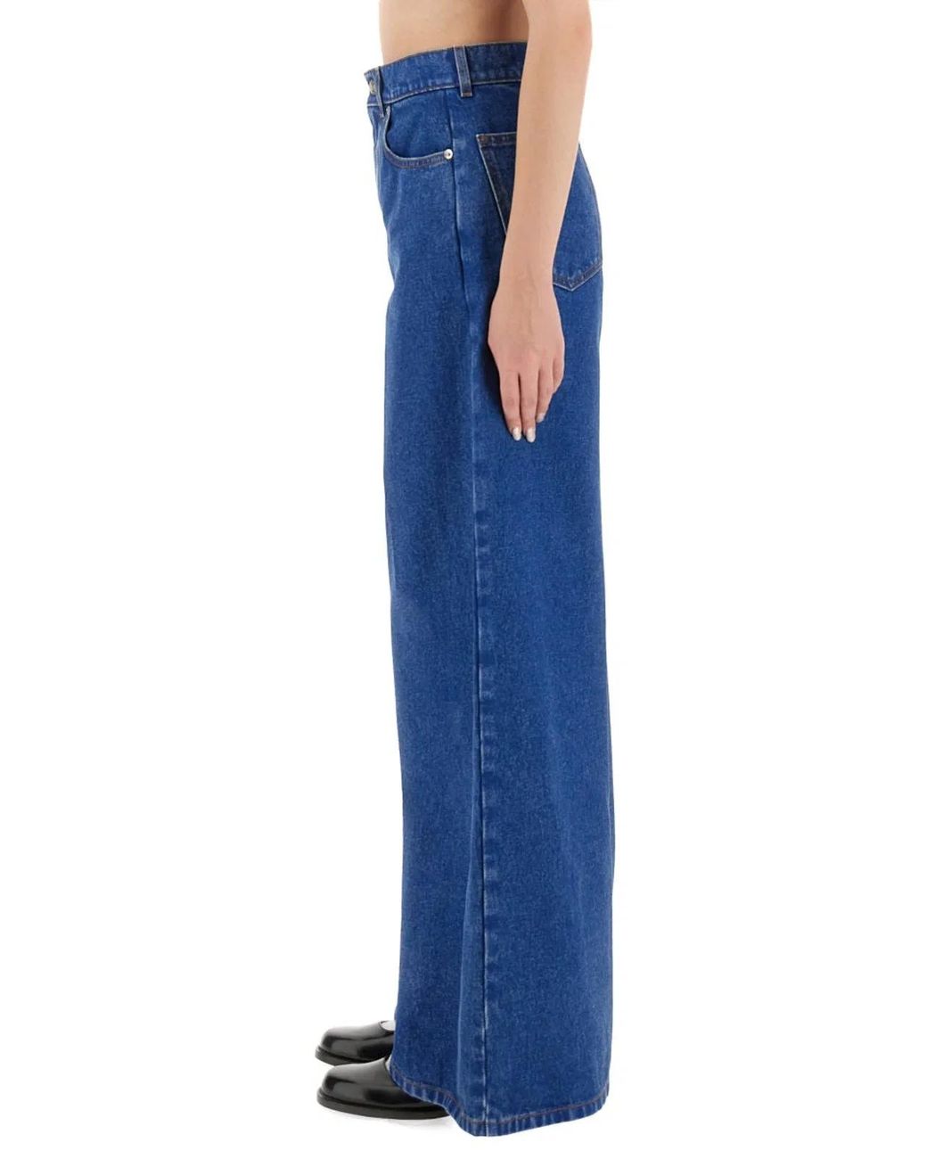 Marni Blue Cotton Trousers