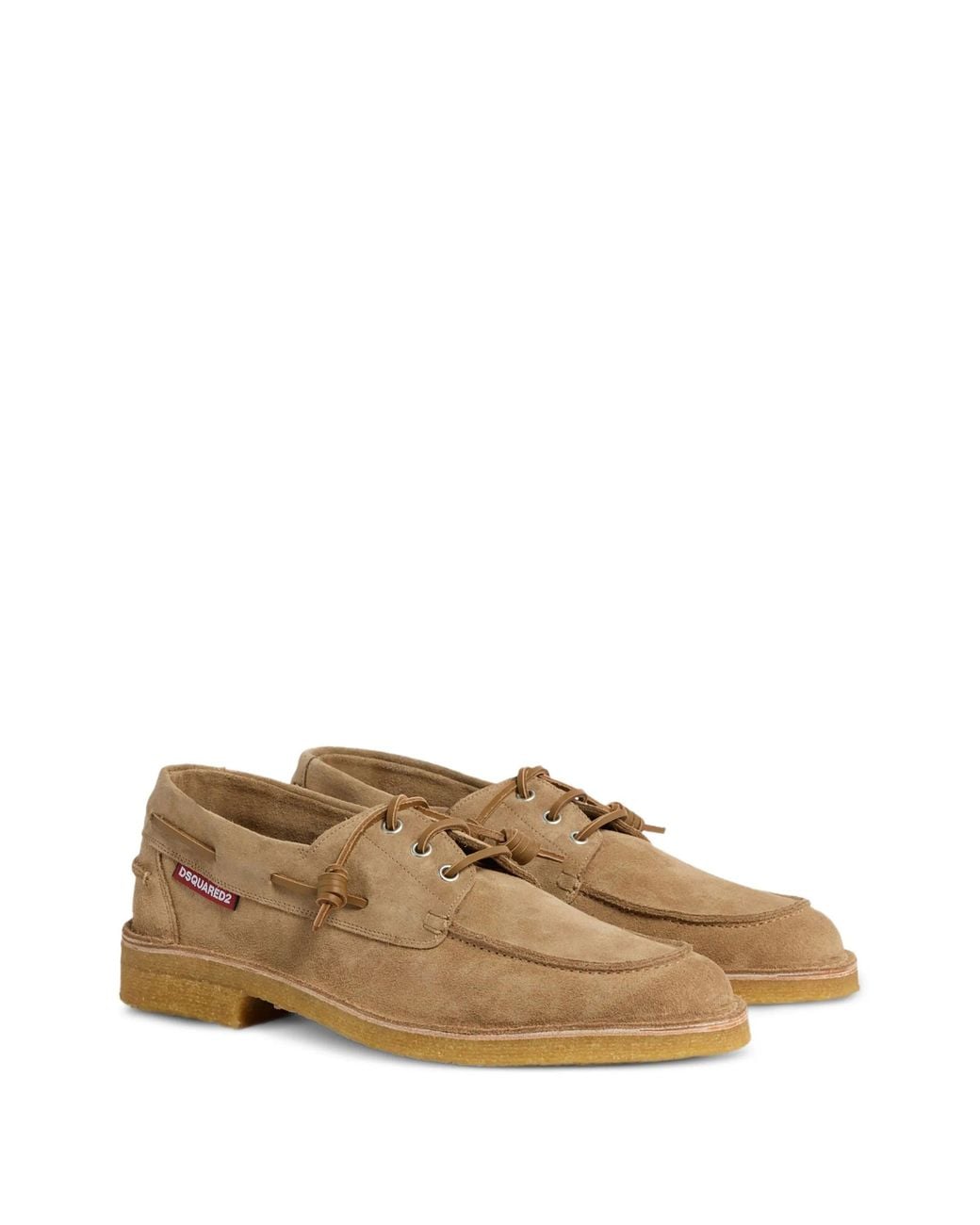 DSquared² Multicolor Calf Leather Boat Shoes for men