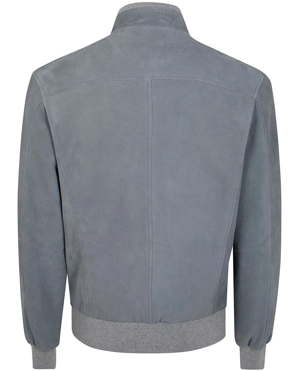 Barba Napoli Gray "Fox" Leather Sport Jacket for men
