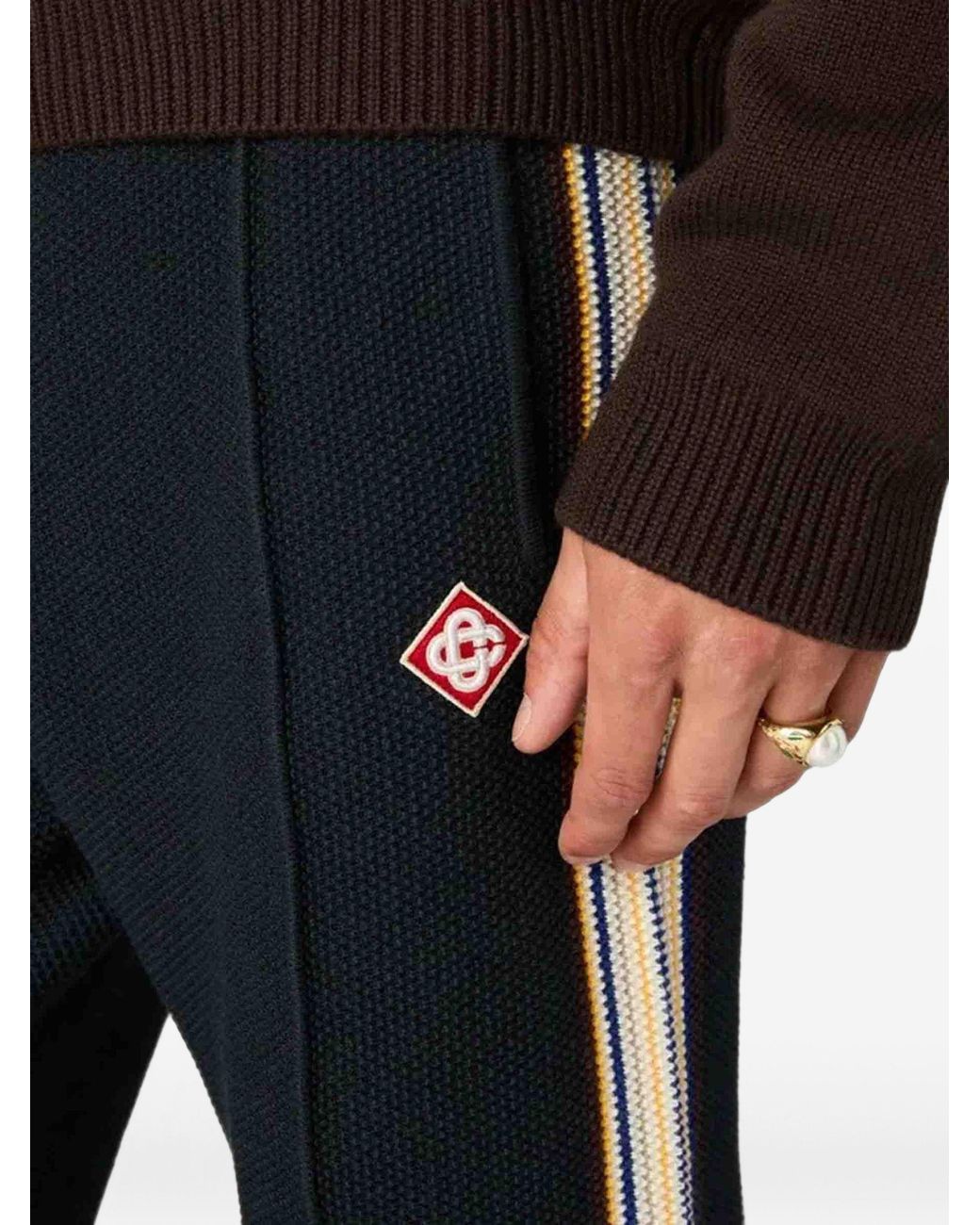 Casablanca Blue Cafe Culture Track Trouser for men