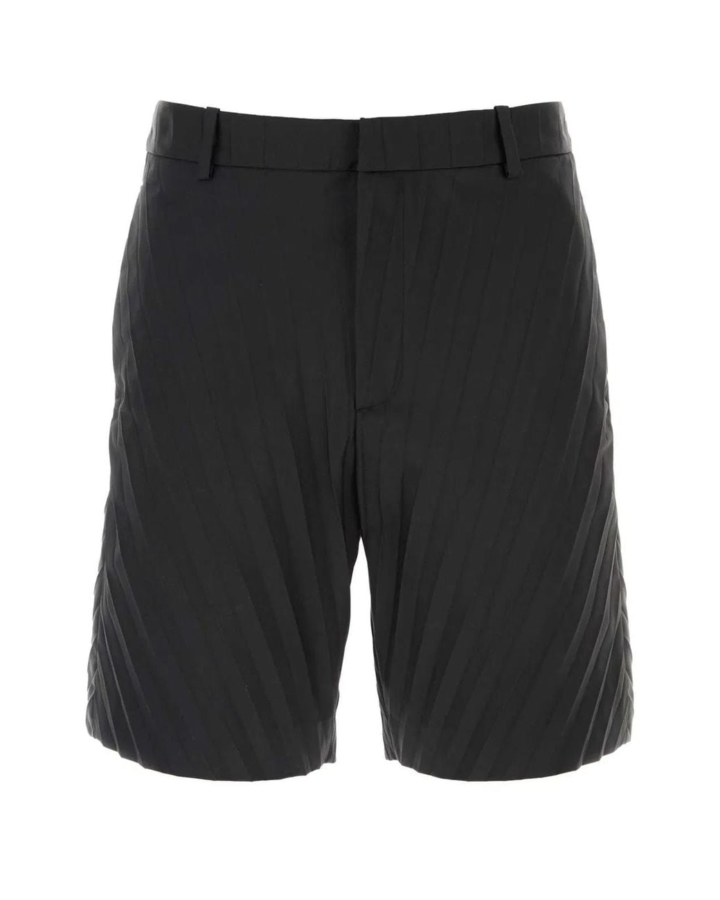 Valentino Garavani Black Nylon Bermuda Shorts for men