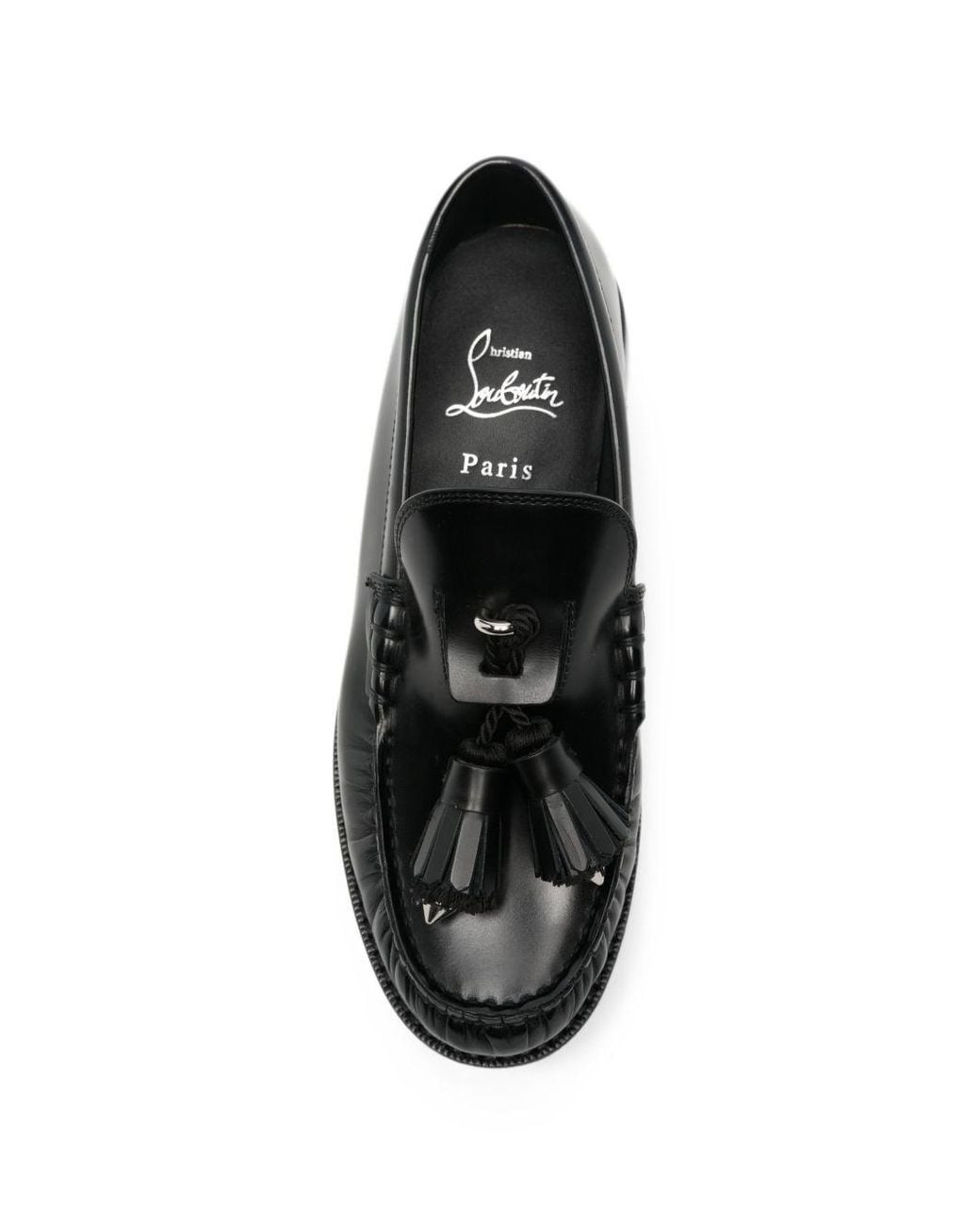 Christian Louboutin Black Rochelle Leather Loafers