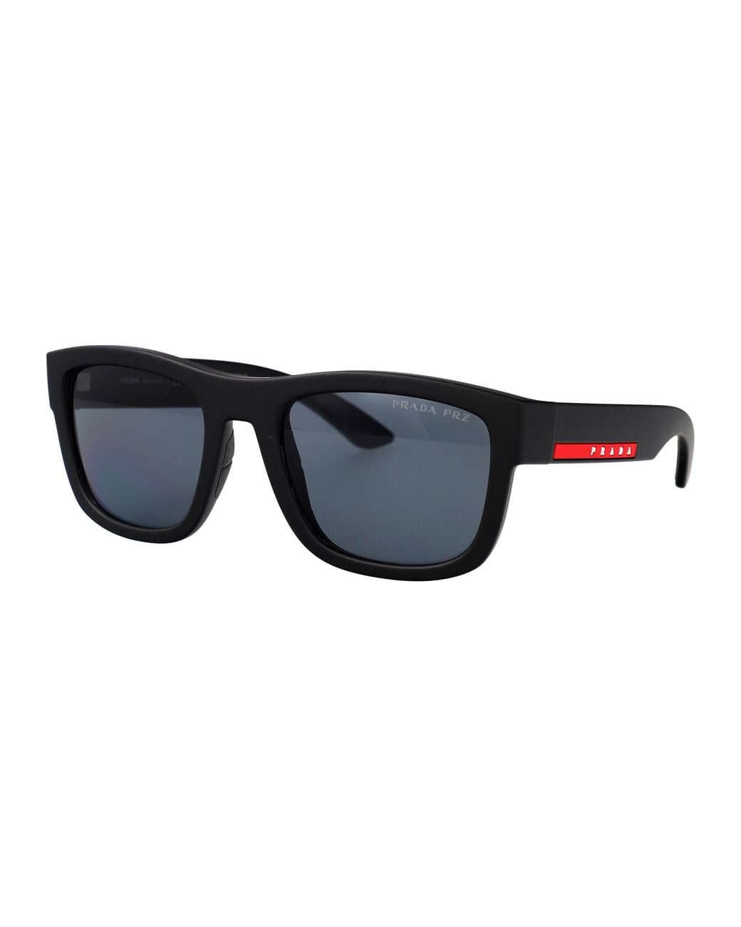 Prada Linea Rossa Blue Rubber Nylon Sunglasses for men