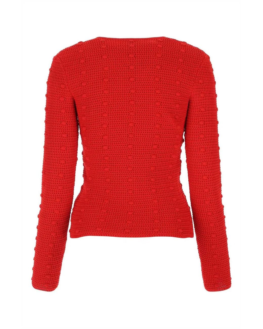 Bottega Veneta Red Cotton Sweater