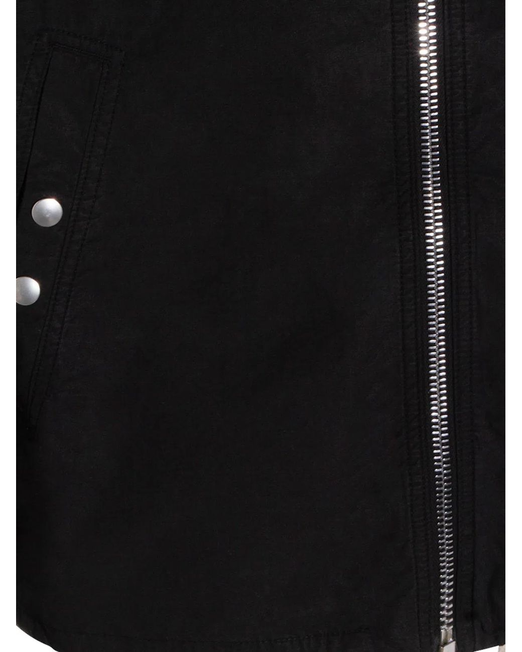 Rick Owens Black Zipfront Jkt for men