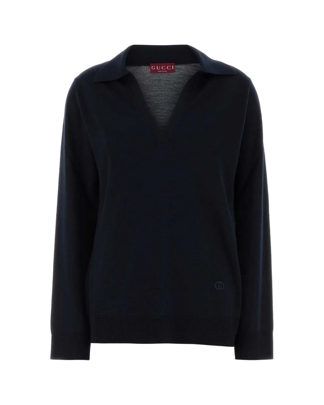 Gucci Blue Polo Sweater