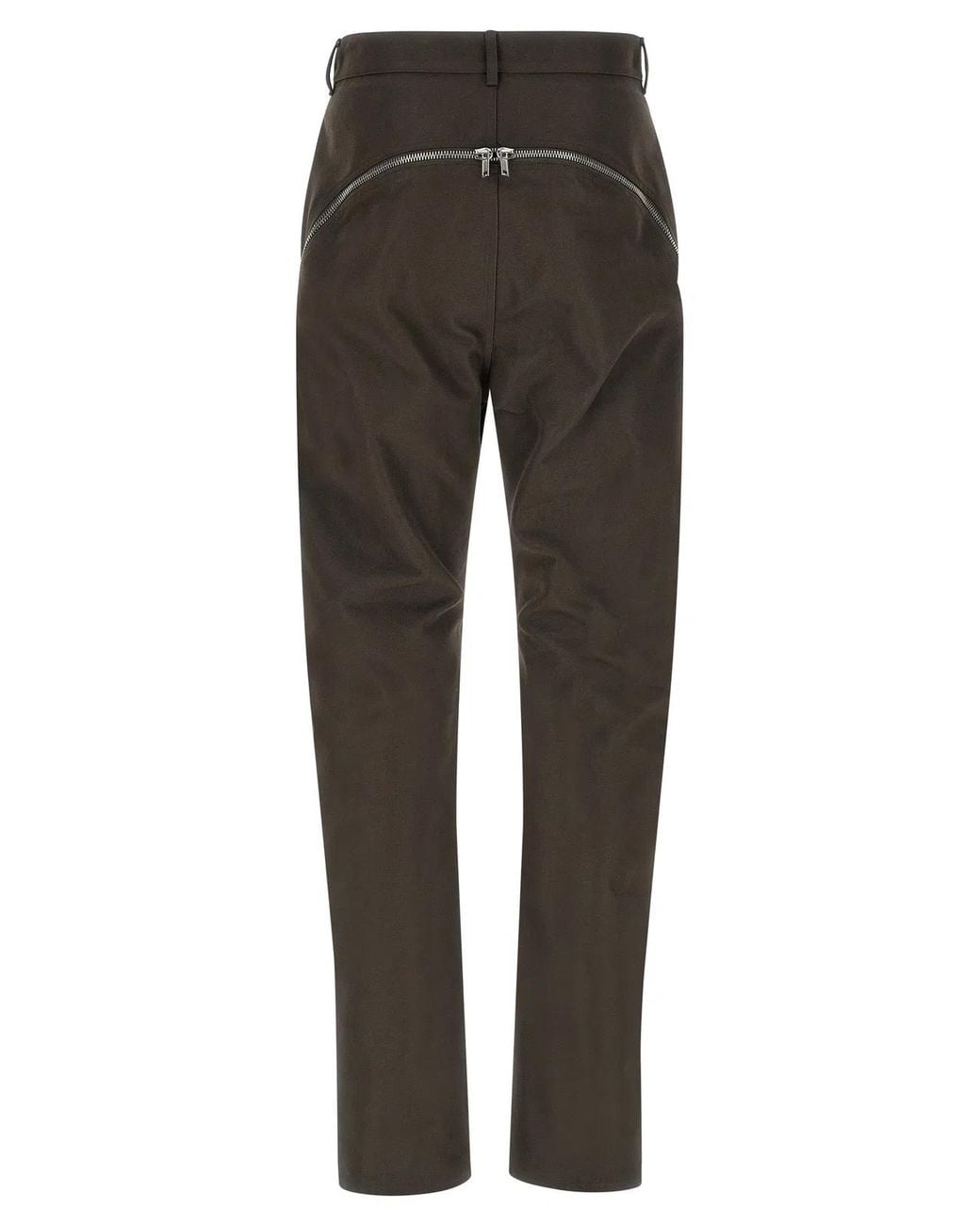 Rick Owens Gray Cotton Casual Pants for men