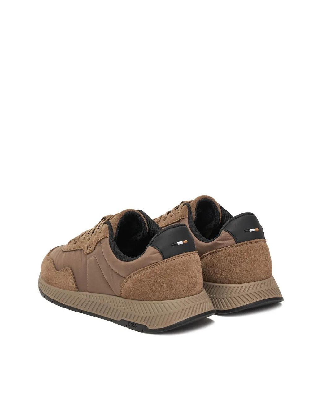 Boss Brown Titanium Runner Sneakers for men