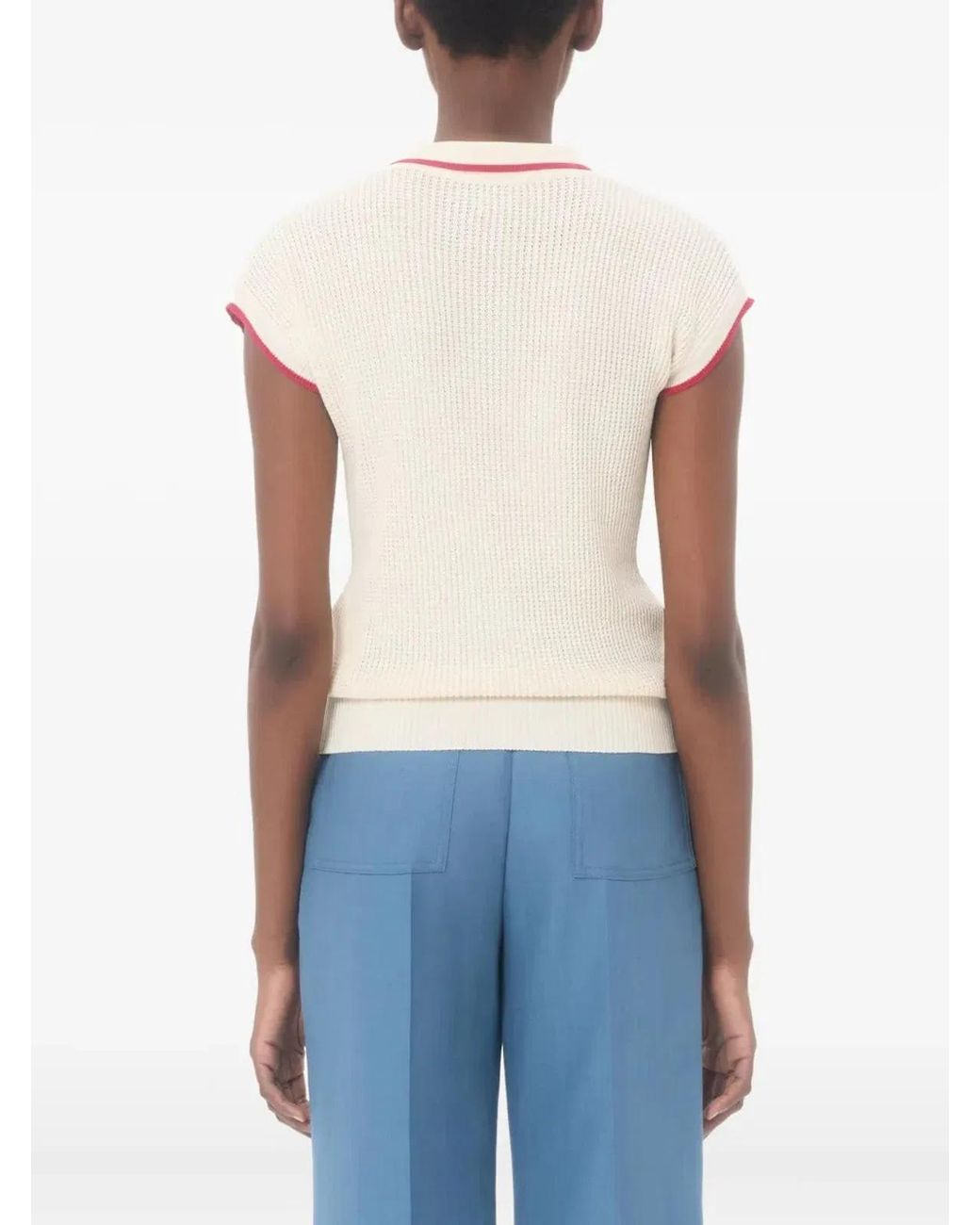 Valentino Garavani Pink Chez Cotton Top