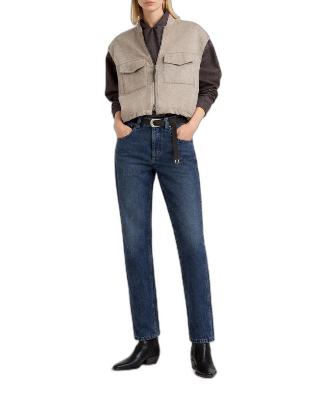 Brunello Cucinelli Blue Straight Jeans