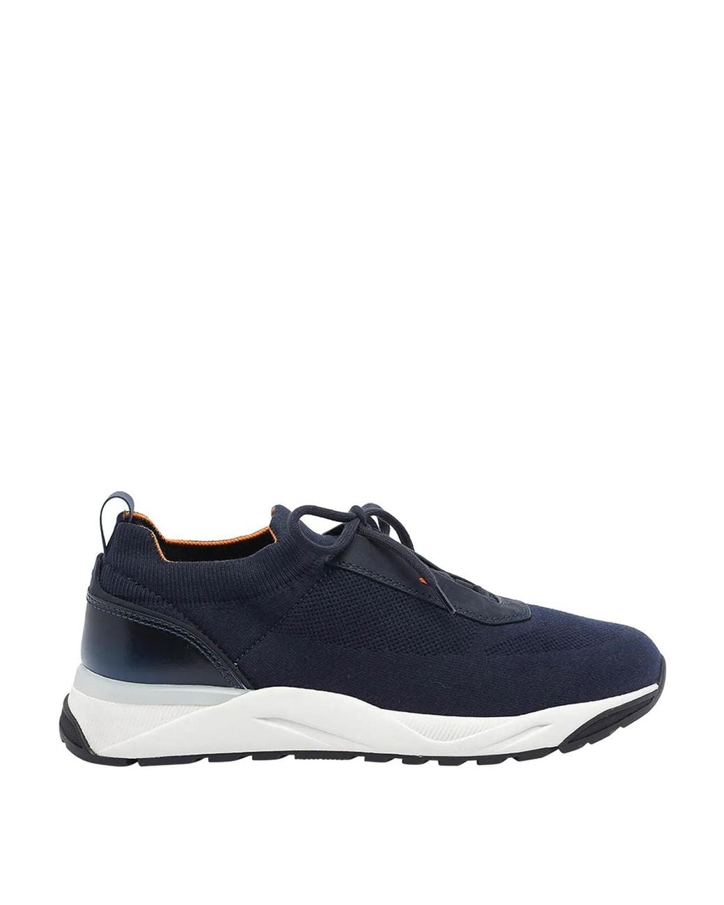Santoni Blue And Flin Sneakers for men
