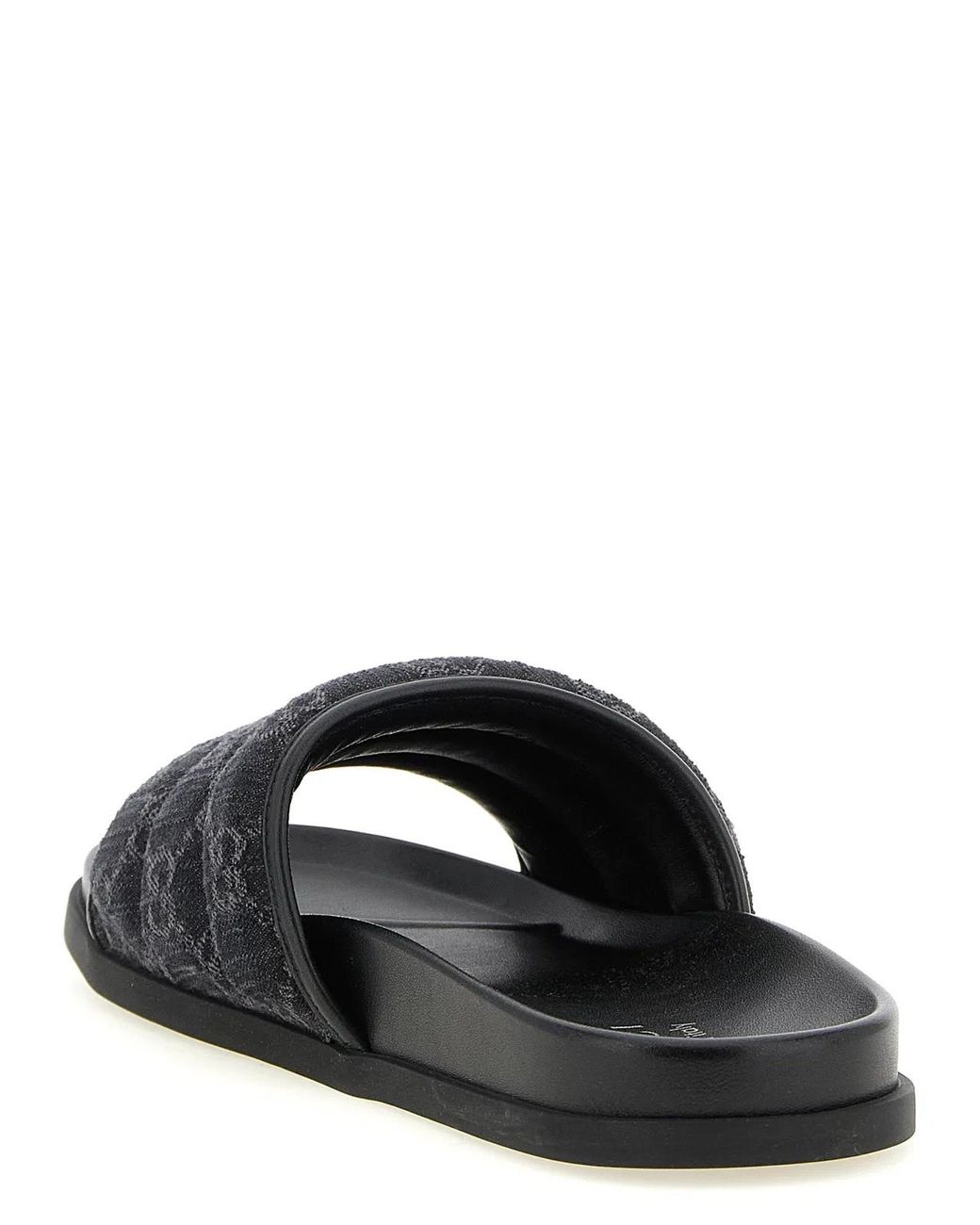 Gucci Black Logo Slides for men