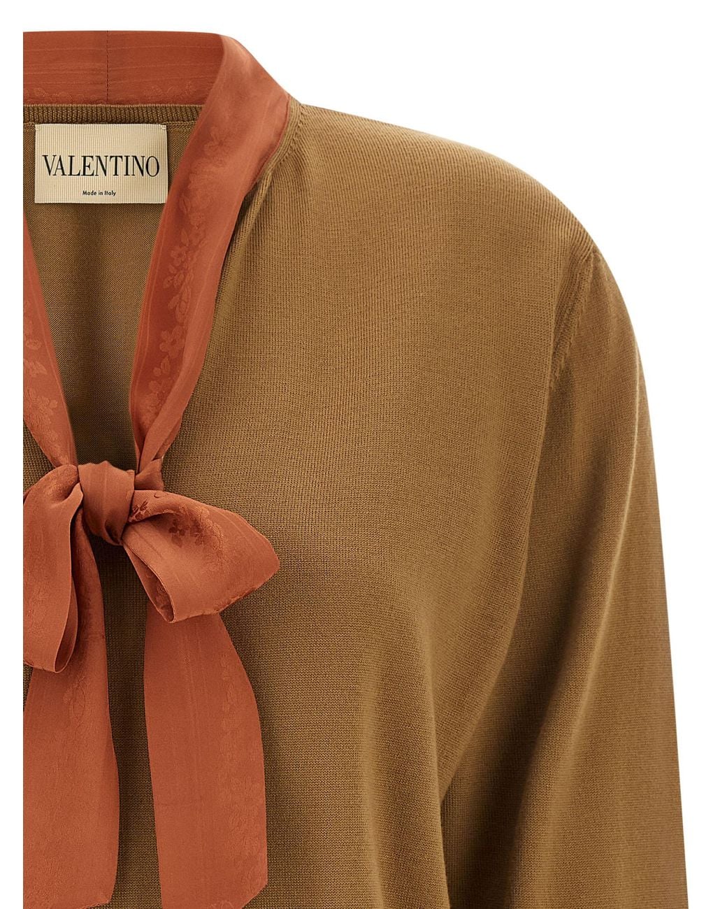 Valentino Garavani Brown Cashmere Cardigan