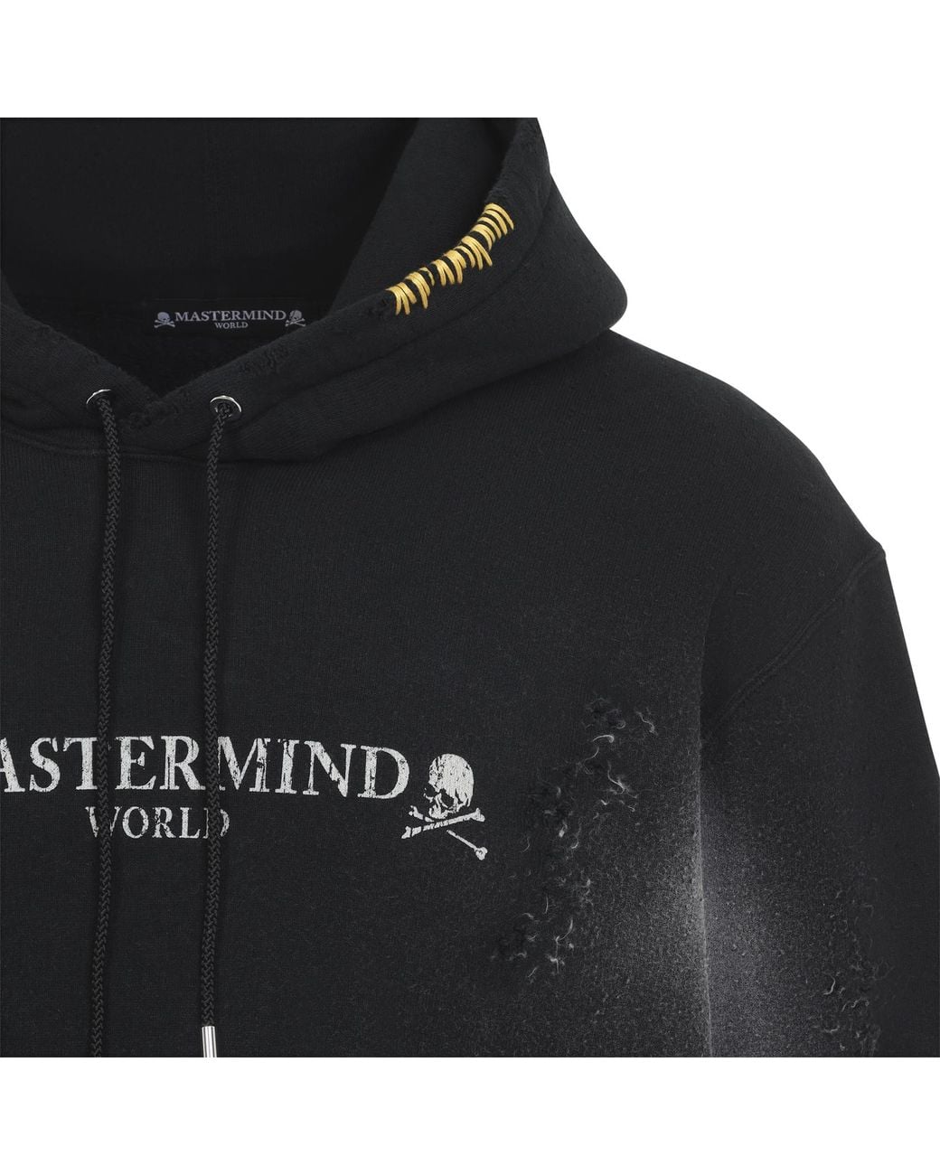 Mastermind Japan Black Og Vintage Hoodie for men