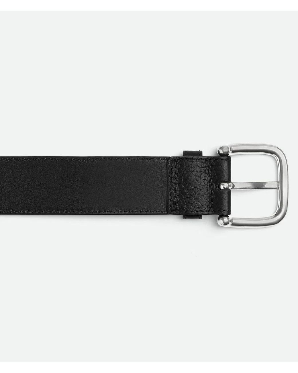 Bottega Veneta Black Taurillon Leather Belt for men