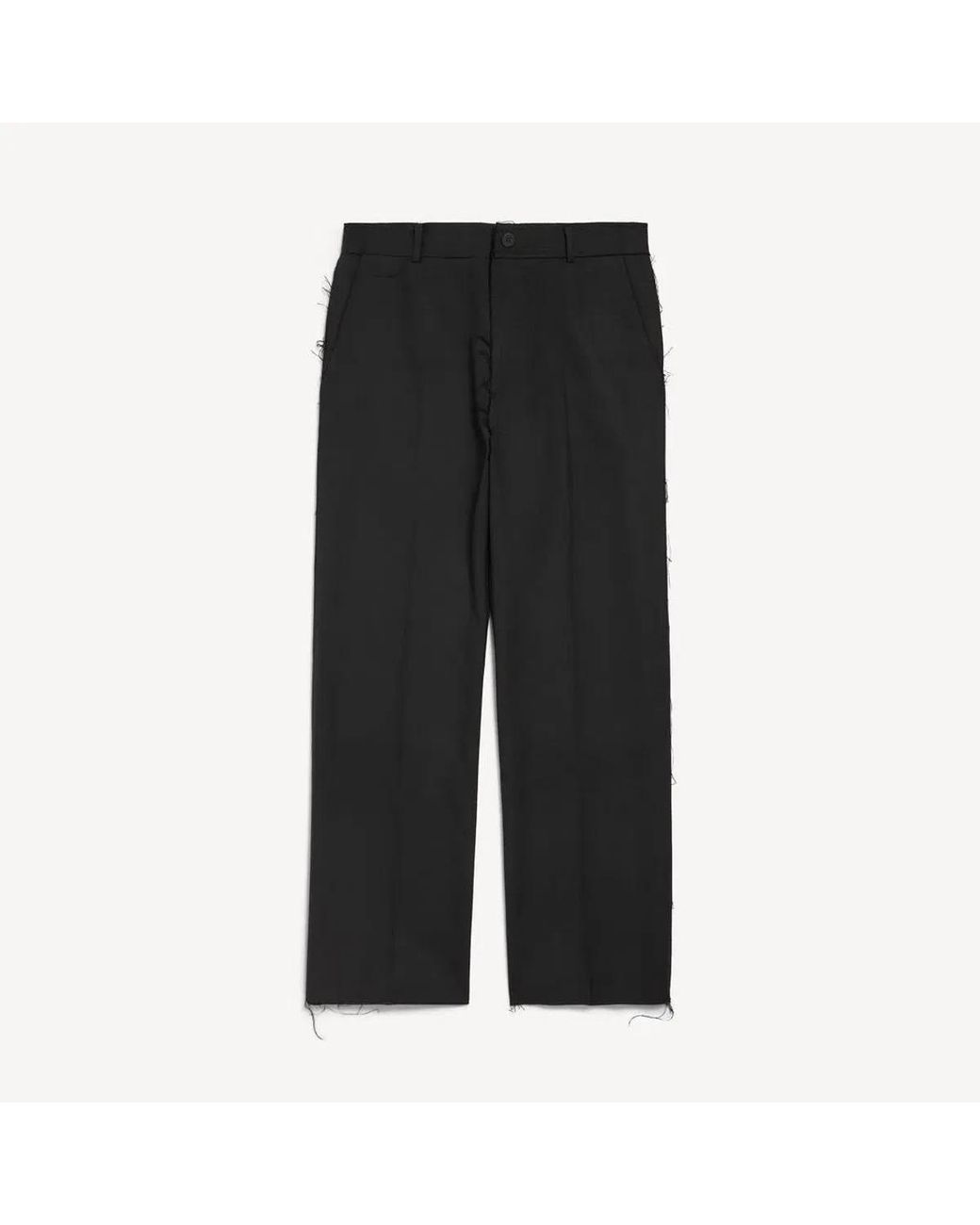 Balenciaga Black Too Far Tailored Trousers for men