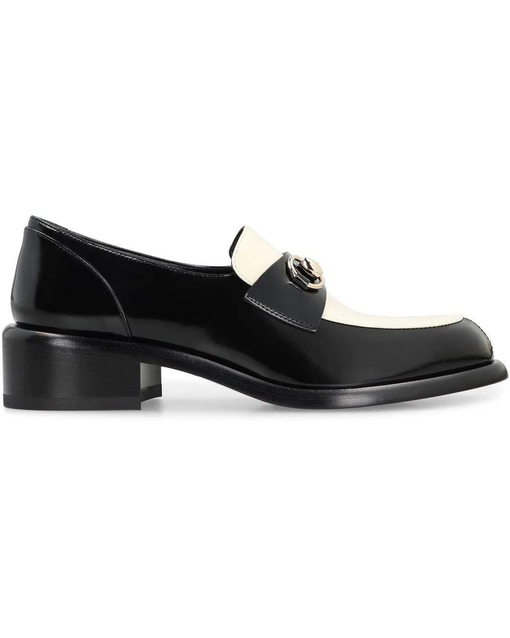 Gucci Black Patent Leather Moccasins