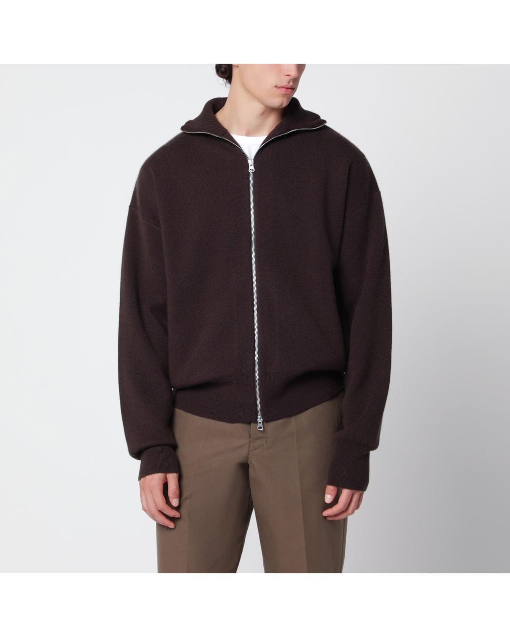 Extreme Cashmere Brown N°385 Xtra Cute Cardigan for men