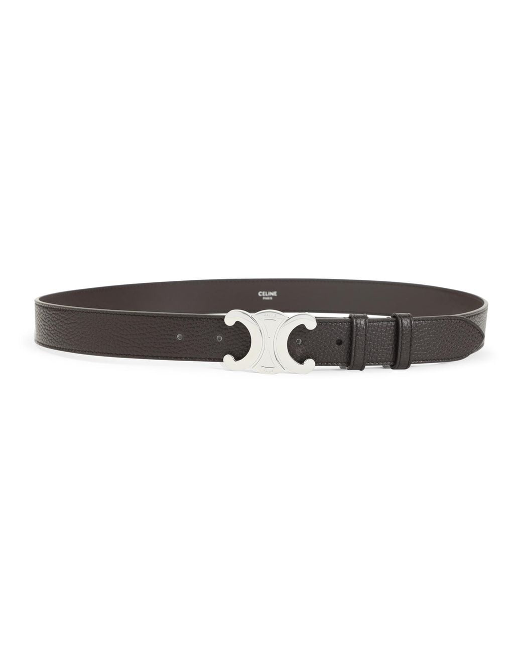 Céline Black Espresso Calf Leather Large 30 Mm Belt for men