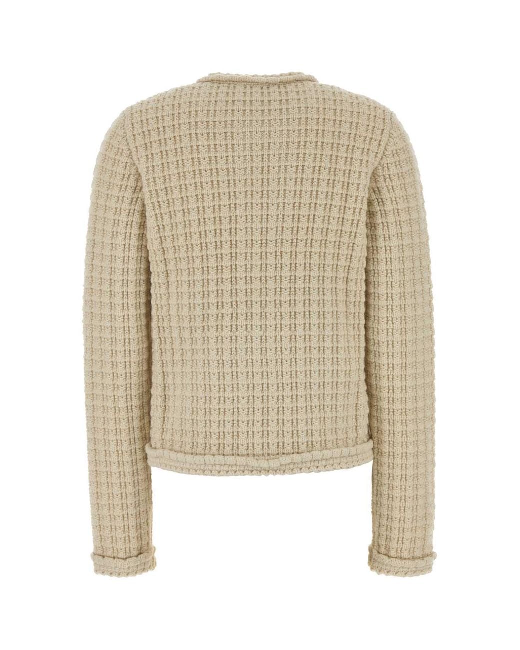 Isabel Marant Natural Sand Wool-Blend Hortense Cardigan