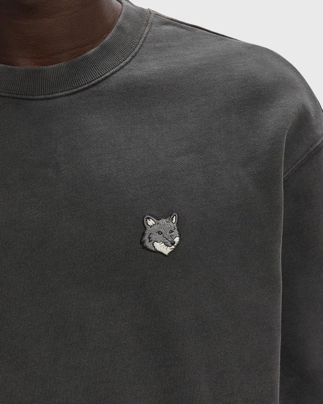 Maison Kitsuné Black Fox Head Faded Comfort Sweatshirt for men