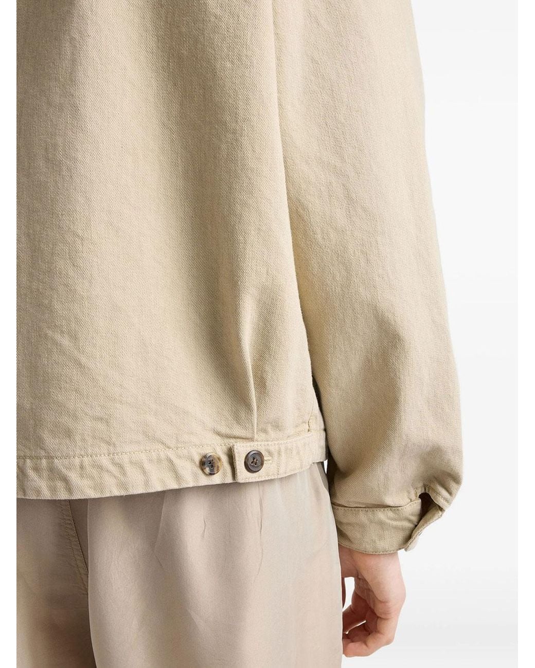 Prada Natural Denim Blouson Jacket for men