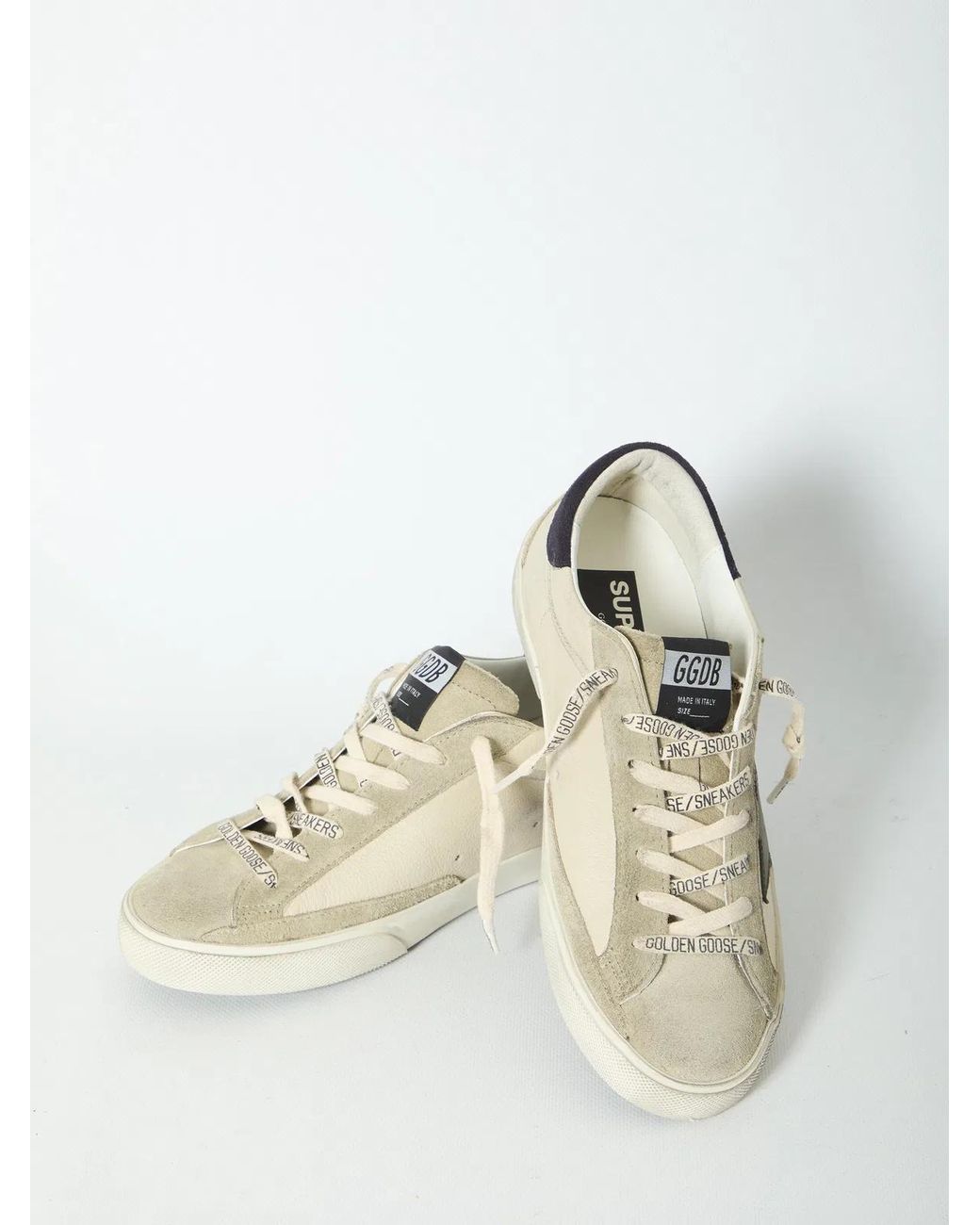 Golden Goose Deluxe Brand White Super Star Sneakers for men