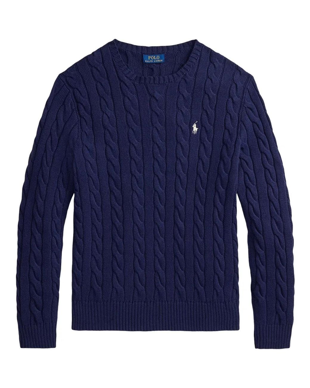 Polo Ralph Lauren Blue Plaited Cotton Jersey for men