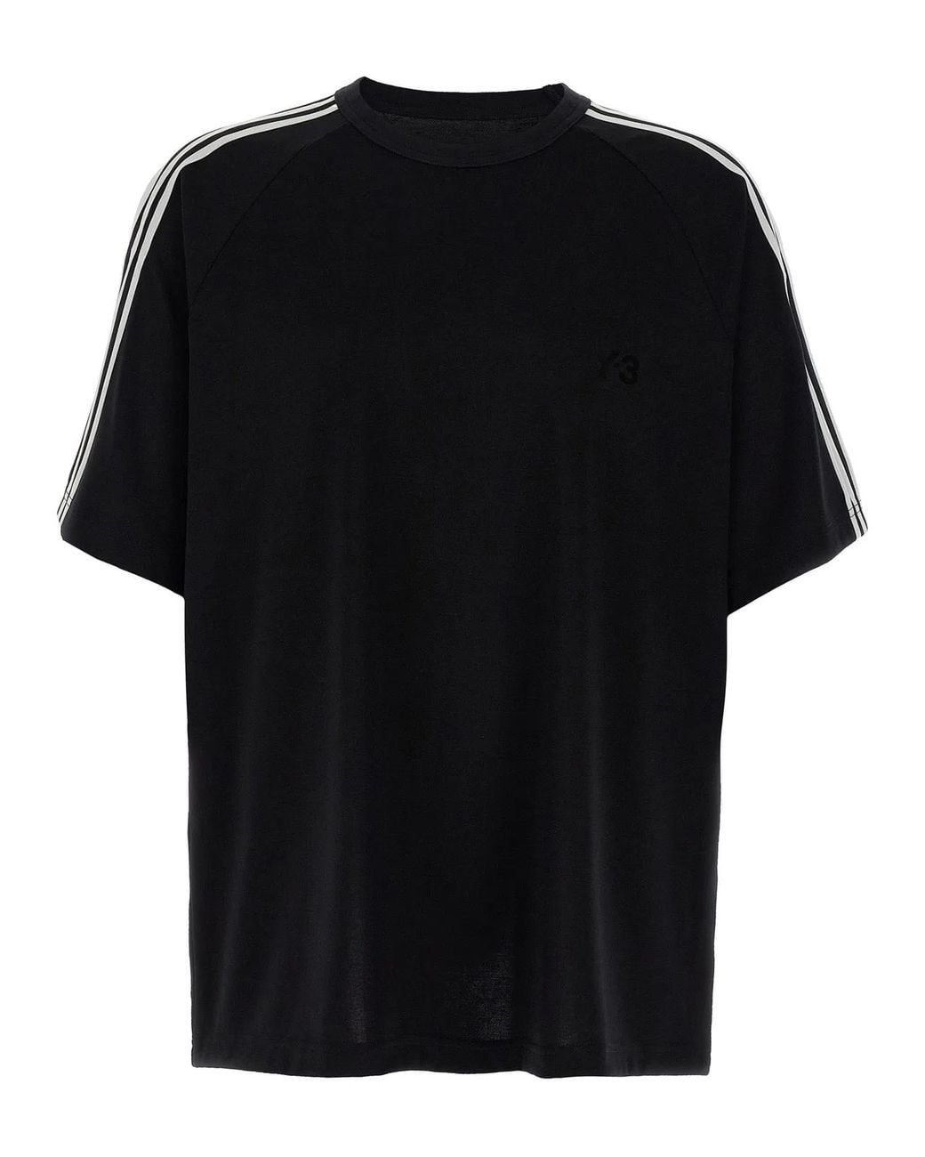 Y-3 Black 3 Strisce' T-Shirt
