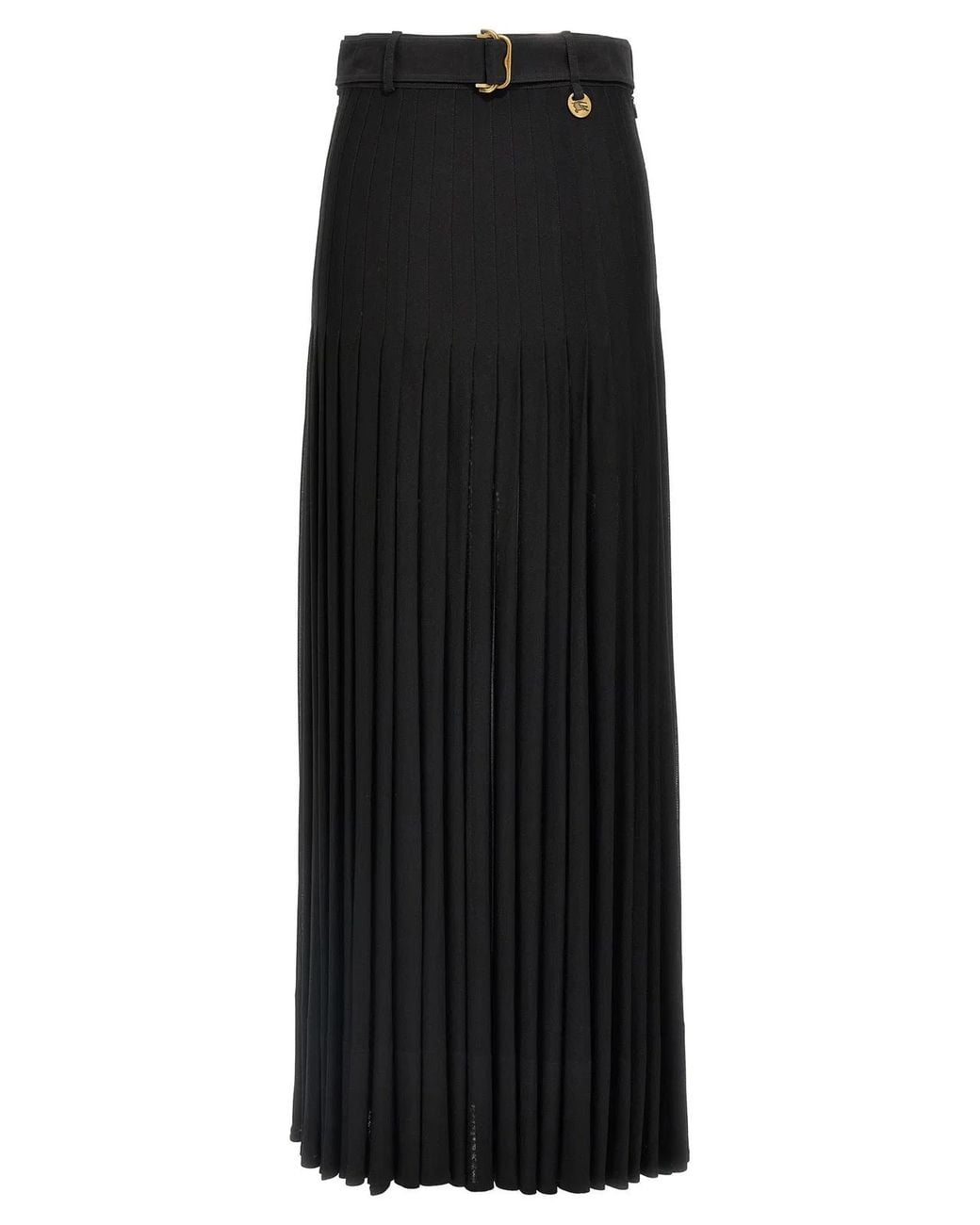 Burberry Black Pleated Skirt