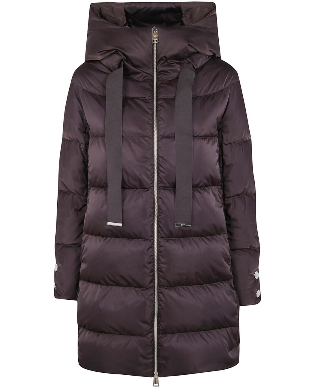 Herno Brown A-Shape Hooded Jacket