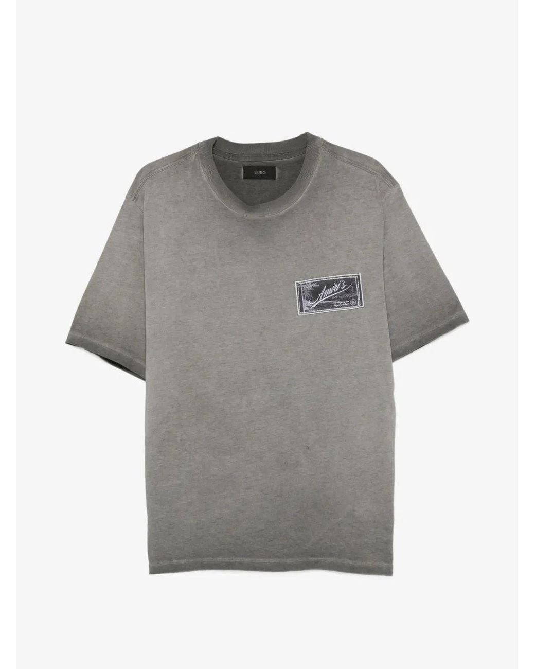 Amiri Gray Qlty Goods Patch Lj Gd Reg Tee for men