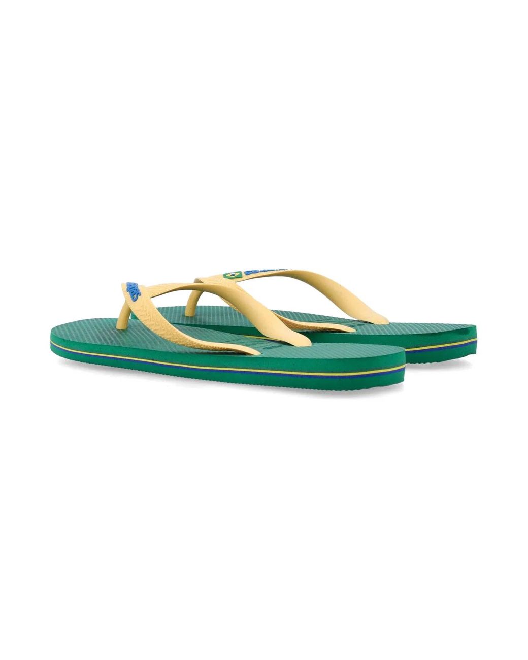 Havaianas Green Brasil Logo Flip-Flops