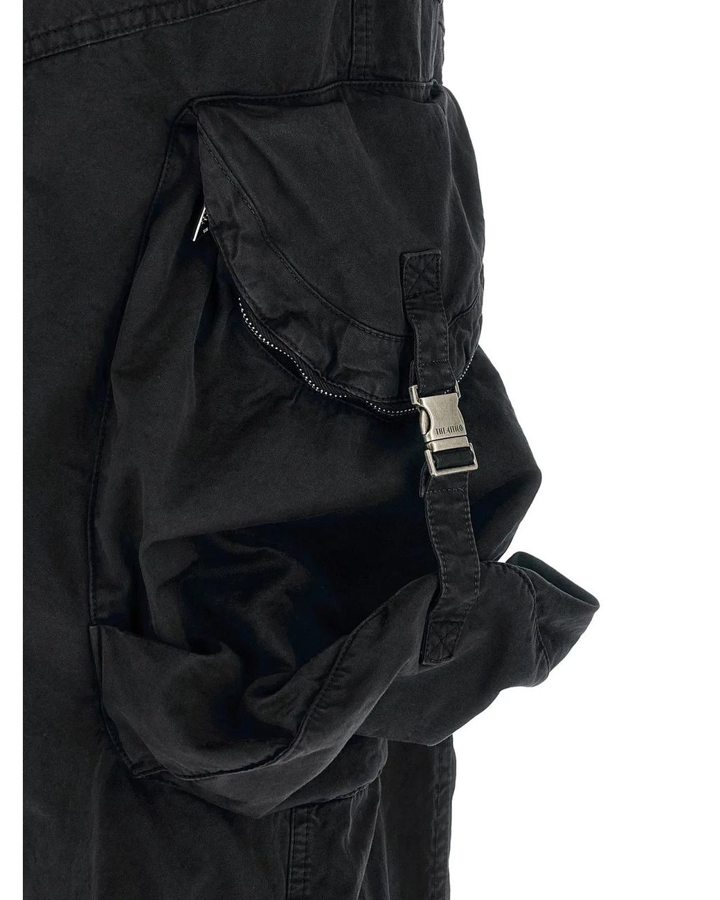 The Attico Black Cargo Pants