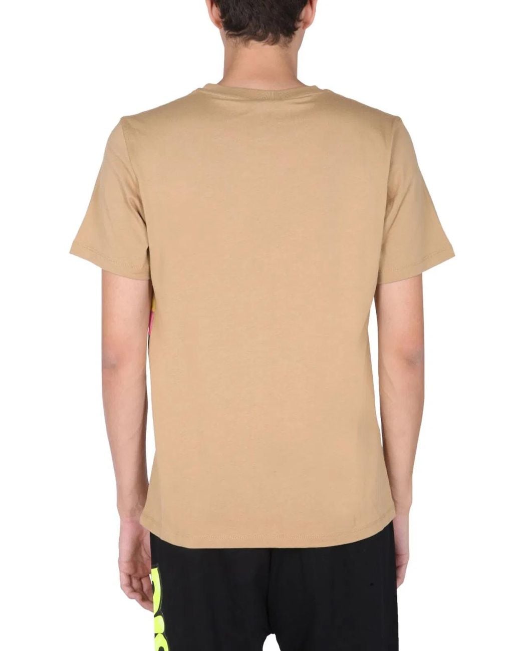 DISCLAIMER Black T-Shirt With Screen Print for men