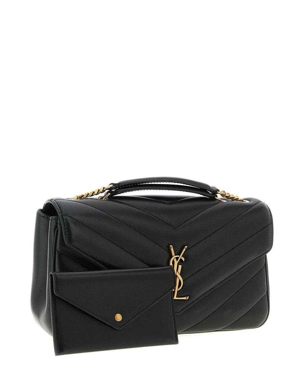 Saint Laurent Black 'Loulou' Medium Shoulder Bag