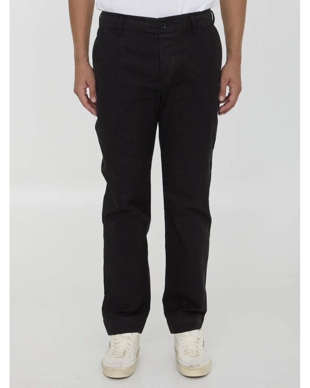 James Perse Black Rigid Canvas Pants for men
