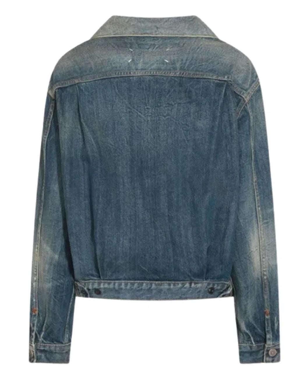 Maison Margiela Blue Cotton Jacket