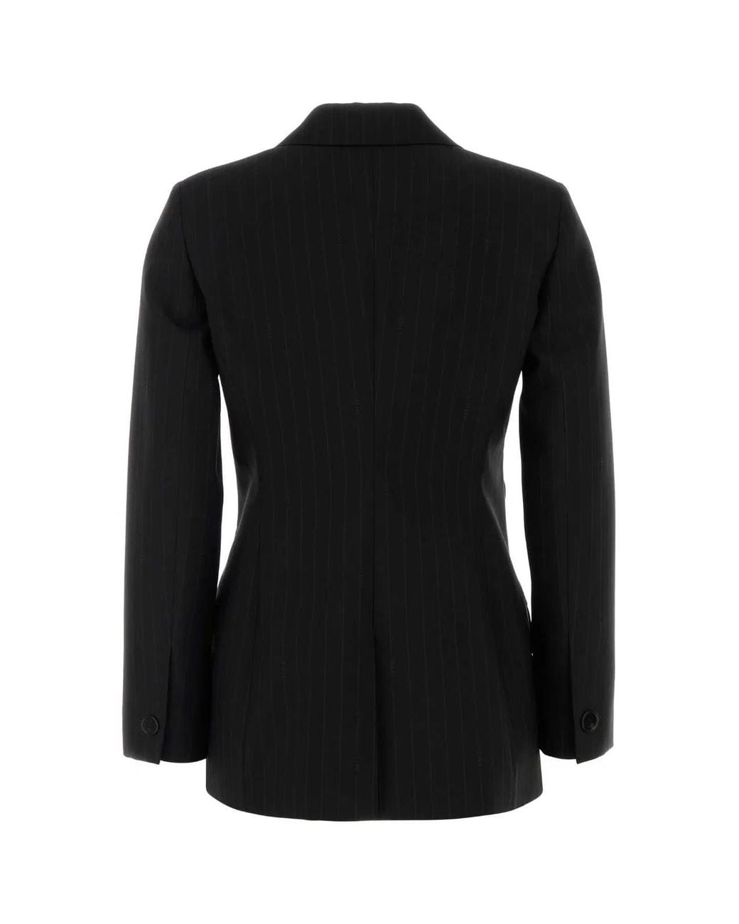 Gucci Black Embroidered Wool Blazer