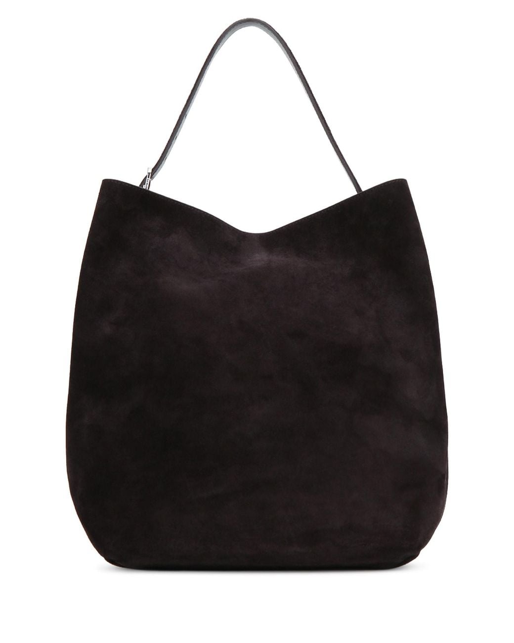 Totême Black Belted Suede Tote